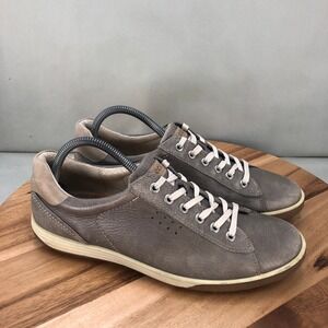 Ecco Chase Womens Brown Leather Sneakers Shoes Size 41 / 10 Casual Lace Up